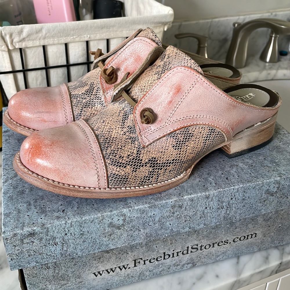 Freebird by Steven Pink and Tan Mules